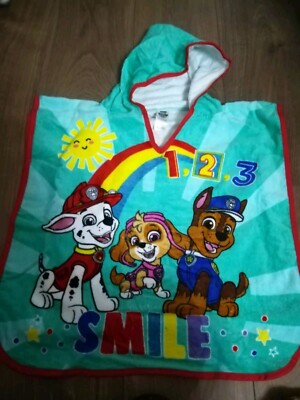 Paw Patrol Hooded Towel Poncho Kids Beach Towel Bath Towel
