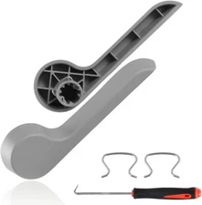 Gray Pair of Seat Recliner Handle Levers for Avalanche Silverado Sierra 15232596