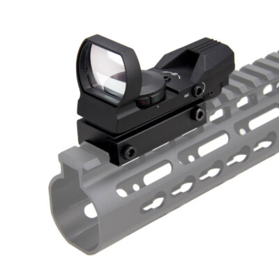 Red Green Dot Reflex Holographic Sight Scope Reticle Rifle Gun 20mm Rail Mount