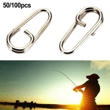 Split Rings Fishing Connector Terminal Tackle 16x7x1.2mm S 21x9x1.5mm L