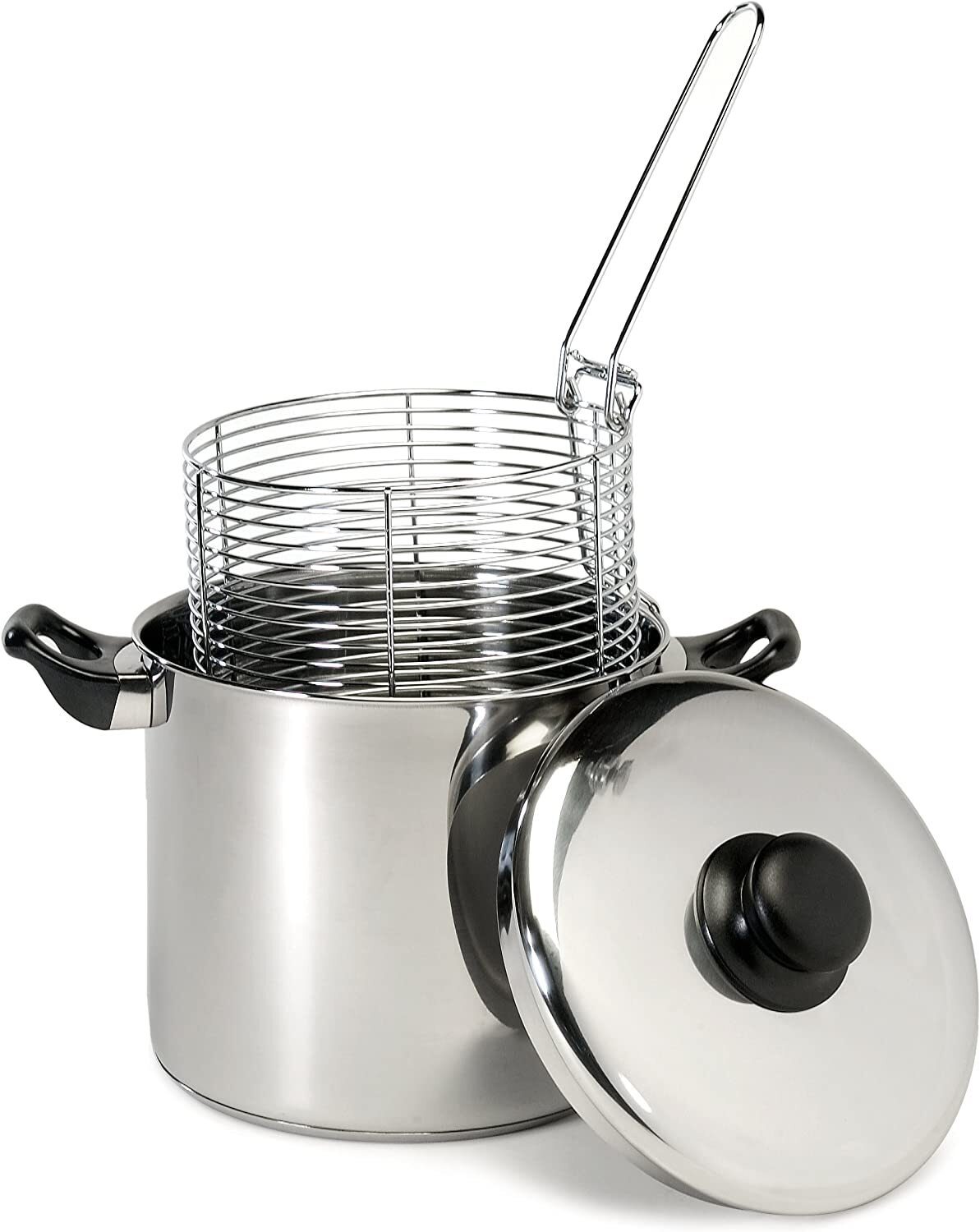 Used Excelsteel 6 Quart Stainless Steel Stove Top Deep Fryer