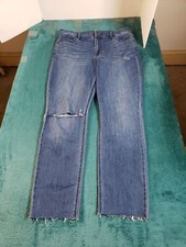 Old Navy Jeans Size 12 Womens Blue Pants Ladies Denim Stretch High Rise Straight