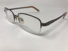 Luxottica Halfrimless Eyeglasses Titanium Mod.1397 4060 52-18-140 Brown UY58