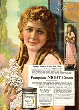Mary Pickford Night Cream Ad 1917 - 5 x 7 inch Photo RePrint