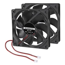 2Pcs DC 12V 12025 Cooling Fan Dual Ball Bearings Brushless 120x120x25mm Exhau...