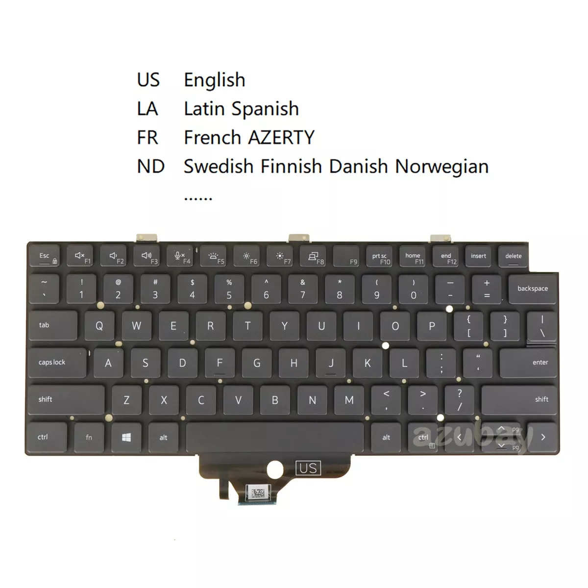 Laptop Keyboard For DELL Latitude 5320 5330 5340 7320 7330 018YPJ
