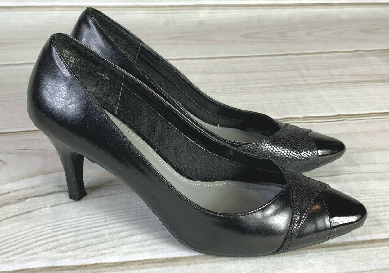 East 5th Women's Black Pointed Toe 4" Heels Pumps Size 7M 0245000 EUC