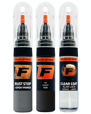 für PEUGEOT KZA GRIS GRAPHITO LACKSTIFT Reparatur Set Autolack Kratzer