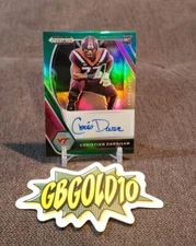 2021 Panini Prizm Draft Picks Autographs Prizms Green #334 Christian Darrisaw