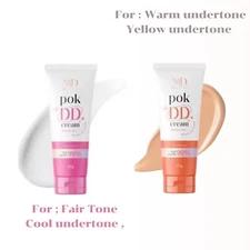 2X Pok DD Cream Body Cream Tone Up White & Water Proof Sunscreen 100ml. Spf 50+