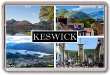 FRIDGE MAGNET - KESWICK - Large - Cumbria TOURIST