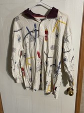 Vintage Made In USA Chaps Ralph Lauren Cycling Rugby Polo Large