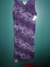 NWT Norton long sleeveless purple dress Size S (Small)