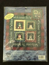Candamar Design Embellished Cross Stitch Welcome To Winter Kit New 2002
