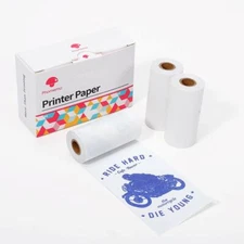PAPERANG Adhesive Thermal Paper for Phomemo M02 Mini Bluetooth Pocket Printer