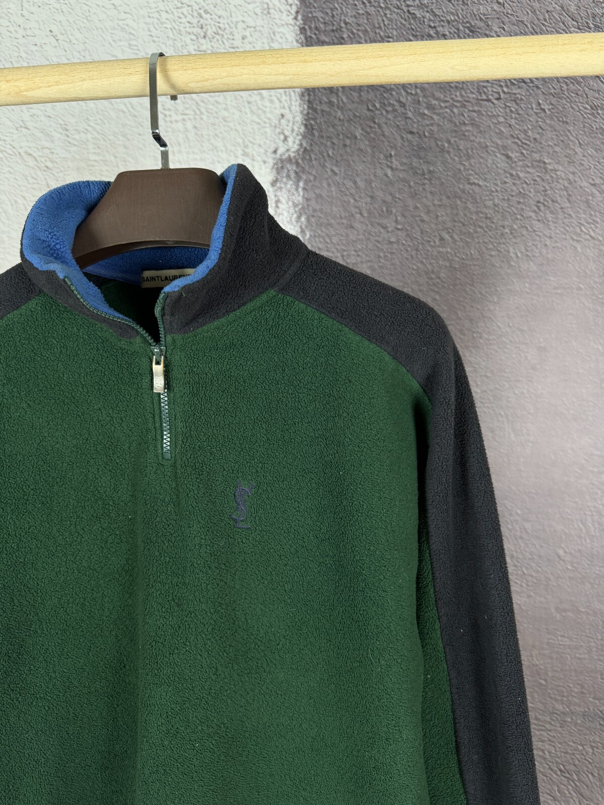 Maglione Saint Laurent Jeans vintage 1 4 zip pullover maglione pile