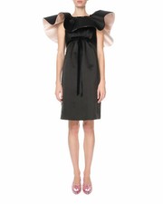 Marc Jacobs (Runway) Ruffle-Neck Satin Cocktail Dress Size 6