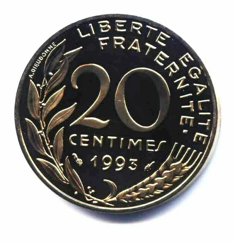 --- 20 Centimes Lagriffoul 1993 d'une Série Belle Epreuve - Photo 1/1