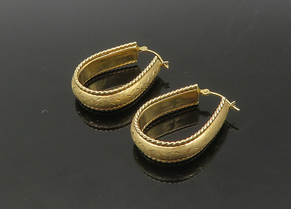 14K GOLD Vintage Shiny Etched Pattern Victorian US… Gem