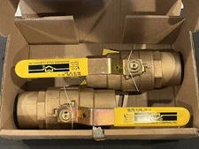 (Box 2) 2” Sweat, Standard Port, Bronze Ball Valves, 600WOG 150WSP, MADE IN USA