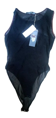 NEU! Di Ripabianca Couture Body Netz Schwarz + Perlen Handbestickt (NP398€)Jades - Bild 8 von 12