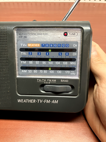 WORKS - Rare Vtg SONY ICF-36 Portable 4Band RADIO WEATHER / TV / AM / FM - Picture 2 of 8