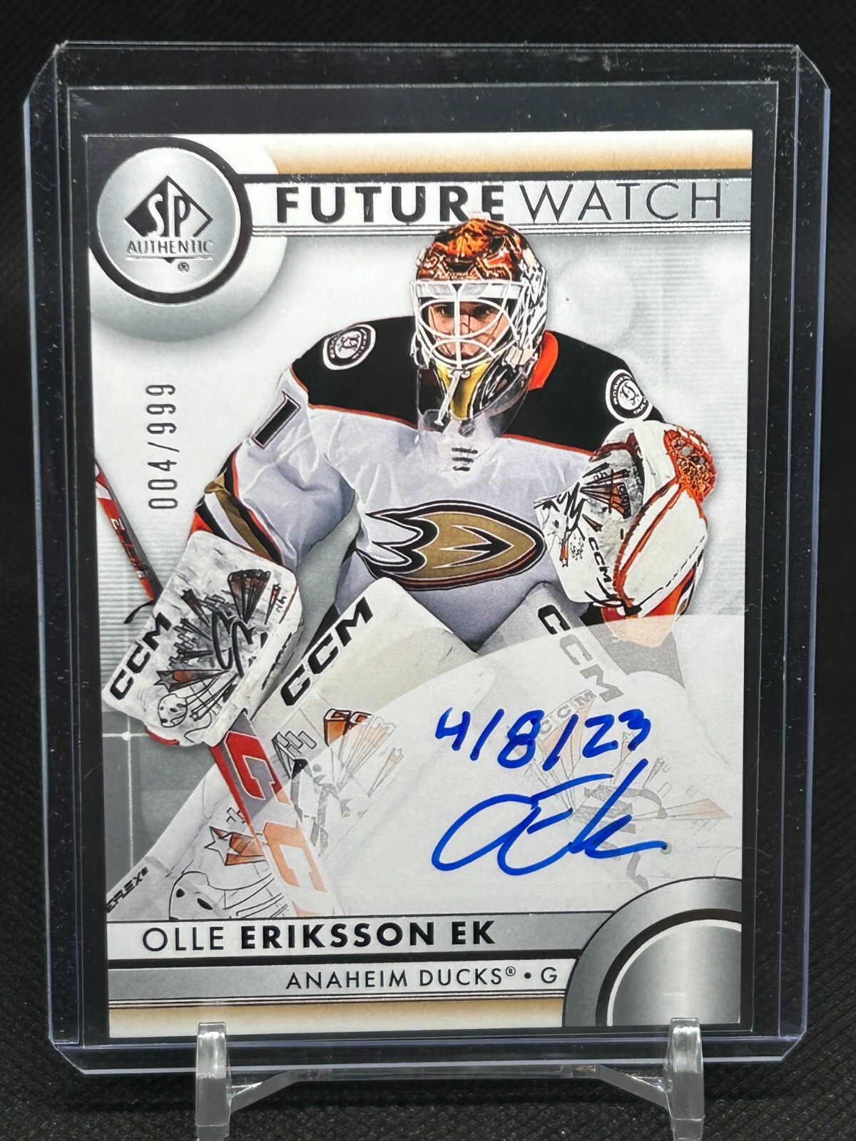 2023-24 SP Authentic Future Watch Auto Inscribed Olle Eriksson Ek /50 /999 #120