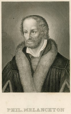 unknown - portrait of Philipp Melanchthon - steel engraving - o.J.