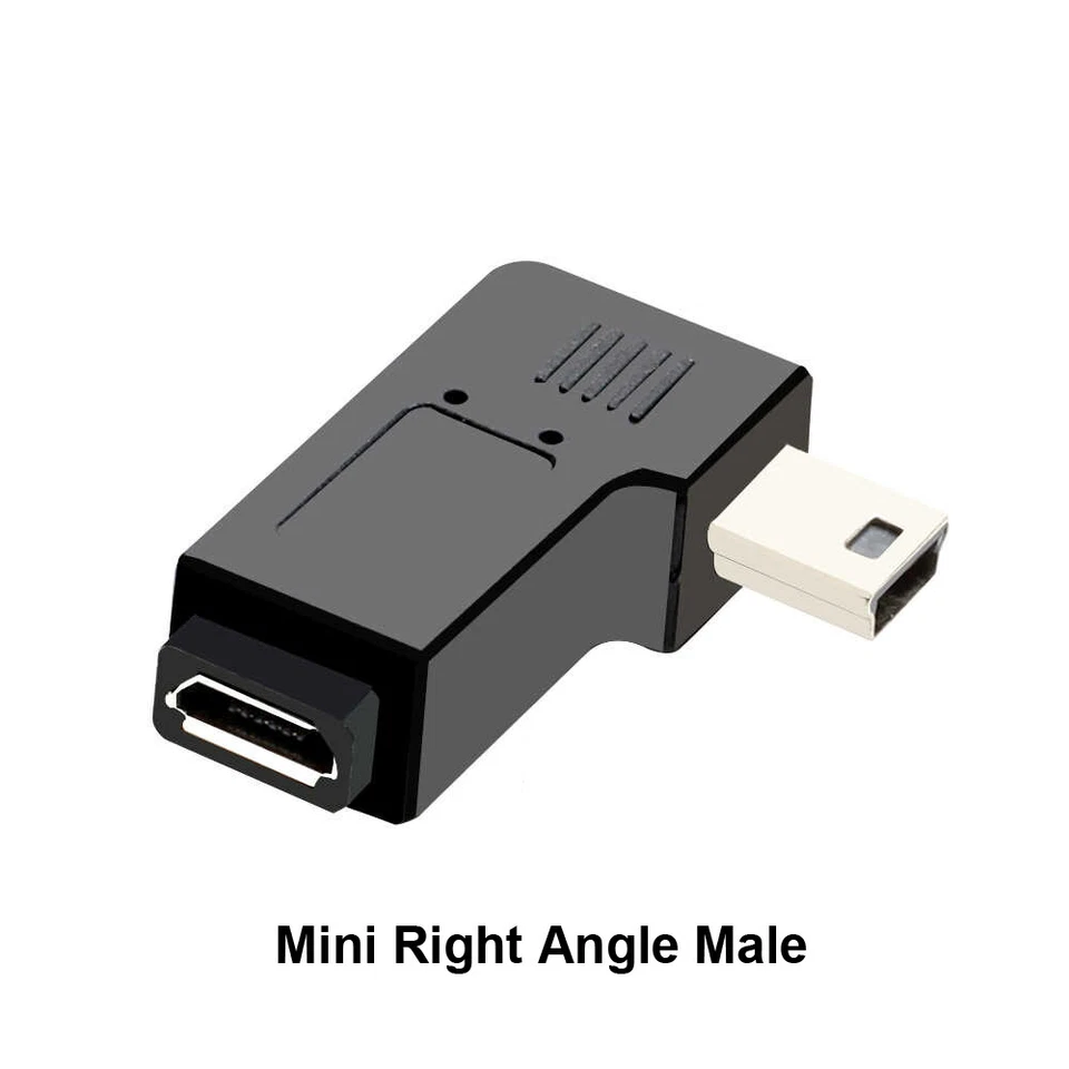 Mini USB to Micro USB Adapter Converter Type-C to Micro Left / Right Angle Male - Image 4 of 4