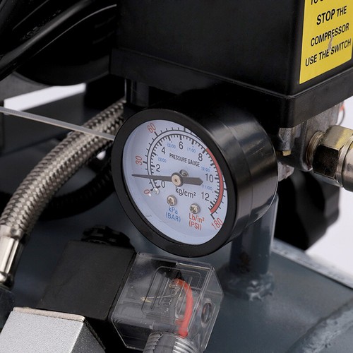 Air Compressor 25L Litre 2.5HP Silent 60db Portable Oil Free 8 Bar 1800W Garage - Picture 7 of 14