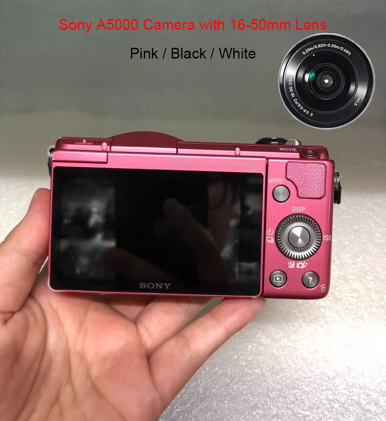 Sony Alpha A5000 20.1 MP Flip Screen Mirrorless Camera with PZ 16