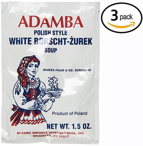 Adamba polnischer Stil weiße Borschtsch Zurek Suppe USA Verkäufer kostenloser Versand (3er-Pack) - Bild 1 von 3