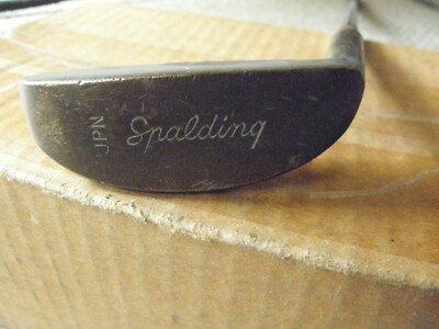 Vintage men right handed brass Spalding JPN mallet putter