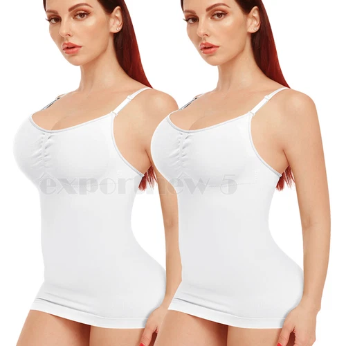Lady Cami Tummy Firm Control Body Shaper Slimming Waist Shapewear Seamless Vest - Picture 32 of 41