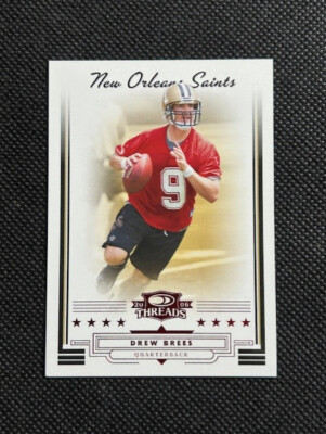 2006 Donruss Threads Red Parallel /150 SP #74 Drew Brees New Orleans Saints