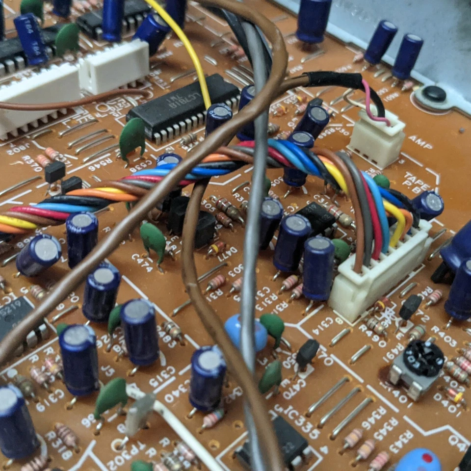 Placa amplificador de potencia original con cables y cables para Panasonic SG-D27 estéreo Foto 4 de 4