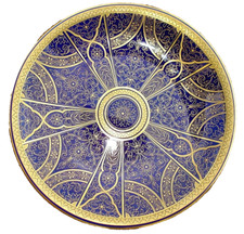 Royal Worcester Cobalt Kobalt mit Goldornamenten Teller Volldekor 23 cm von 1881