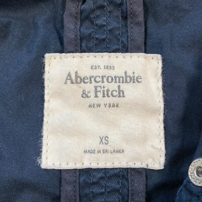 Abercrombie and Fitch ネイビー ジャケット XS Abercrombie Fitch Jacket Extra Small XS Navy Blue Hoodie