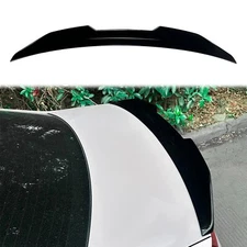 FOR 09-16 AUDI A4 S4 B8 GLOSS BLACK REAR TRUNK SPOILER WING PSM STYLE