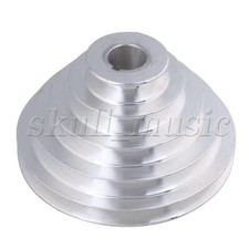 Aluminum A Type 5 Step Pagoda Pulley Wheel 25mm Keyway 5MM (with Packing Box)