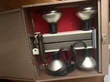 Vintage Harwood Chicago 4 Light Movie Photography Light Bar Carrying Case