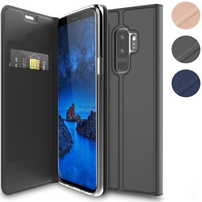 Flip Case Handy Tasche für Samsung Galaxy S9 Plus Schutz Hülle Klapphülle Cover