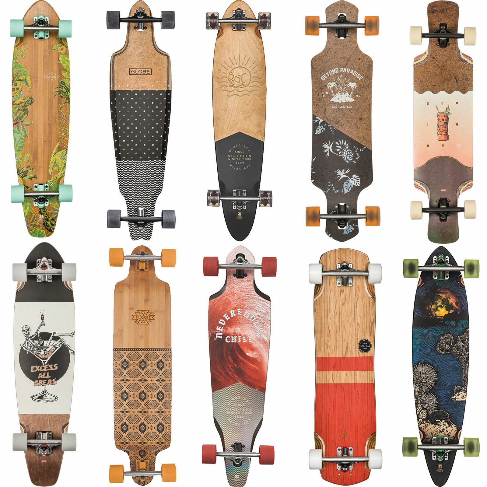 Globe Longboards Geminon Pintail Prowler Pinner All Time Cutler Bannerstone NEU Globe Longboards Geminon Pintail Prowler Pinner All Time Cutler Bannerstone NEU