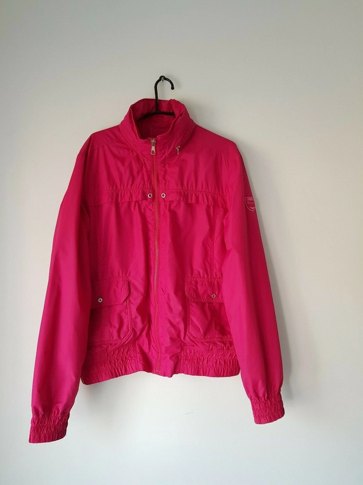 Vintage Champion Unisex Pink Windbreaker Jacket (SIZE S/M)
