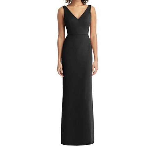 Social Bridesmaids NWT minimalist black sleeveless evening gown prom dress 8