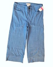 FRESH PRODUCE Small Riviera Blue 64 FRESHFIT Stretch Wide CAPRIS New NWT S