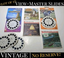   VINTAGE   Lot Of 17 Gaf  Sawyer Viewmaster Reels - Animals  Places