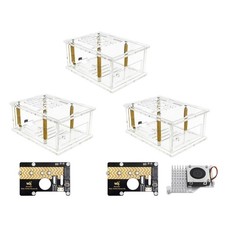 Raspberry Pi 5 PCI-E Adapter Case PI5 PCIe to M.2 Adapter Board Acrylic Box