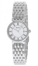 MIDO Dorada 25MM M033.210.11.013.00 Quartz SS White Dial Women's Watch