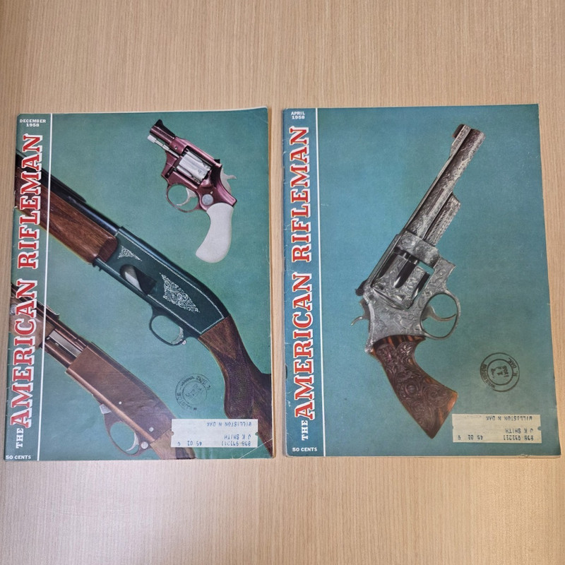 The American Rifleman Vintage Magazine Lot of 2: Dec 1958 & Apr 1959